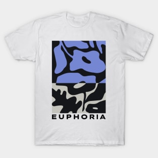 Euphoria Blue Flower Graphic T-Shirt